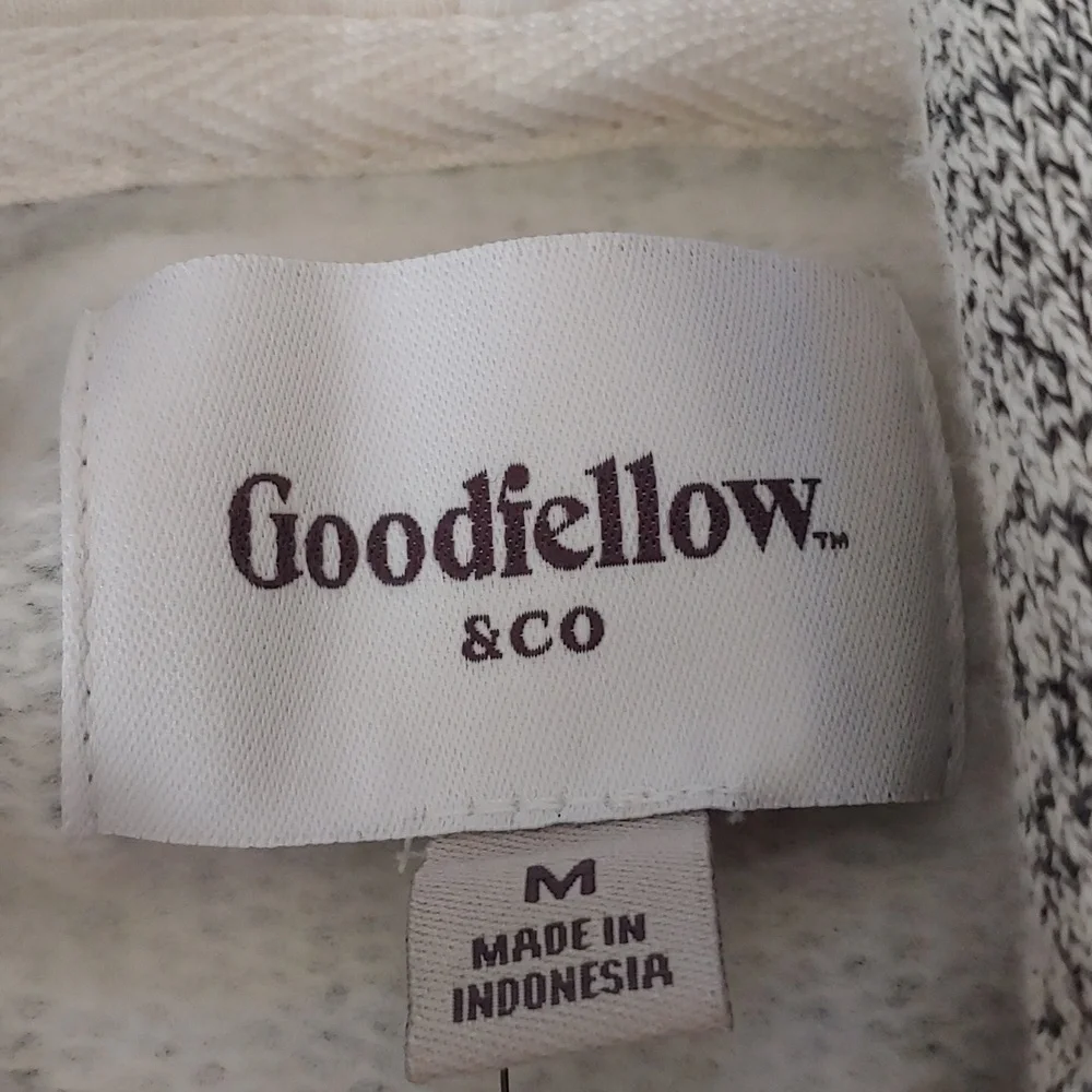 NWT Goodfellow & Co Men's Soft Hooded Pullover Grey Size M - Picture 7 of 9